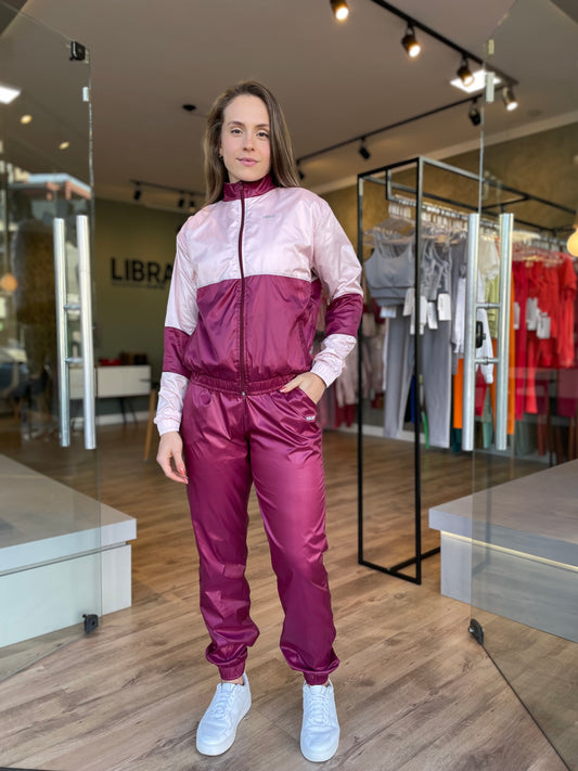JAQUETA COLOR BLOCK REFLECT NEW ROSA/MARSALA