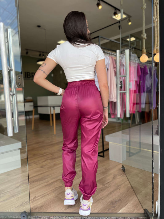 CALÇA JOGGER REFLECT NEW MARSALA