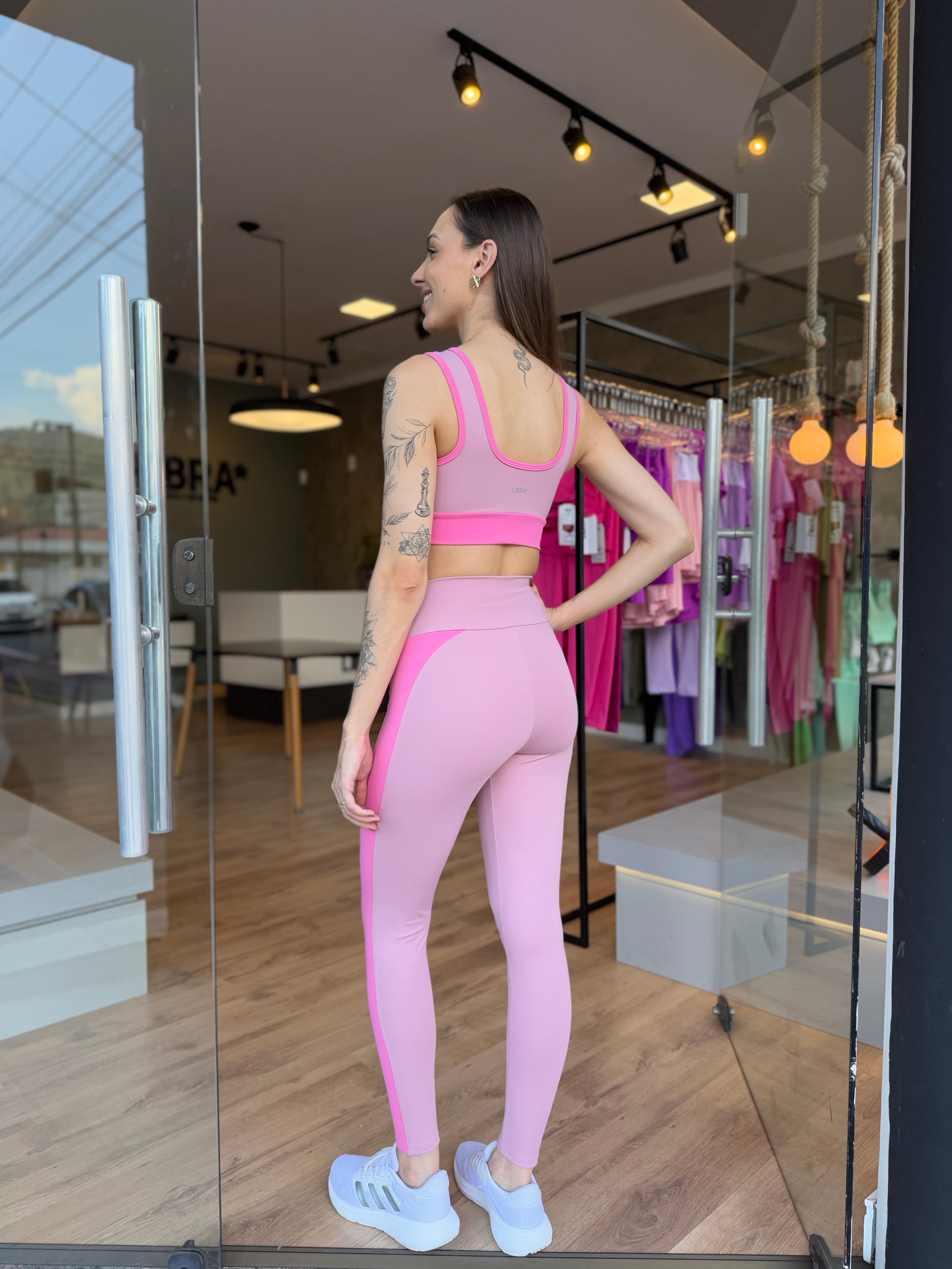 TOP COLOR BLOCK HYPER ROSÉ