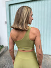 TOP OMBRO SÓ CHARM PLUS PISTACHE