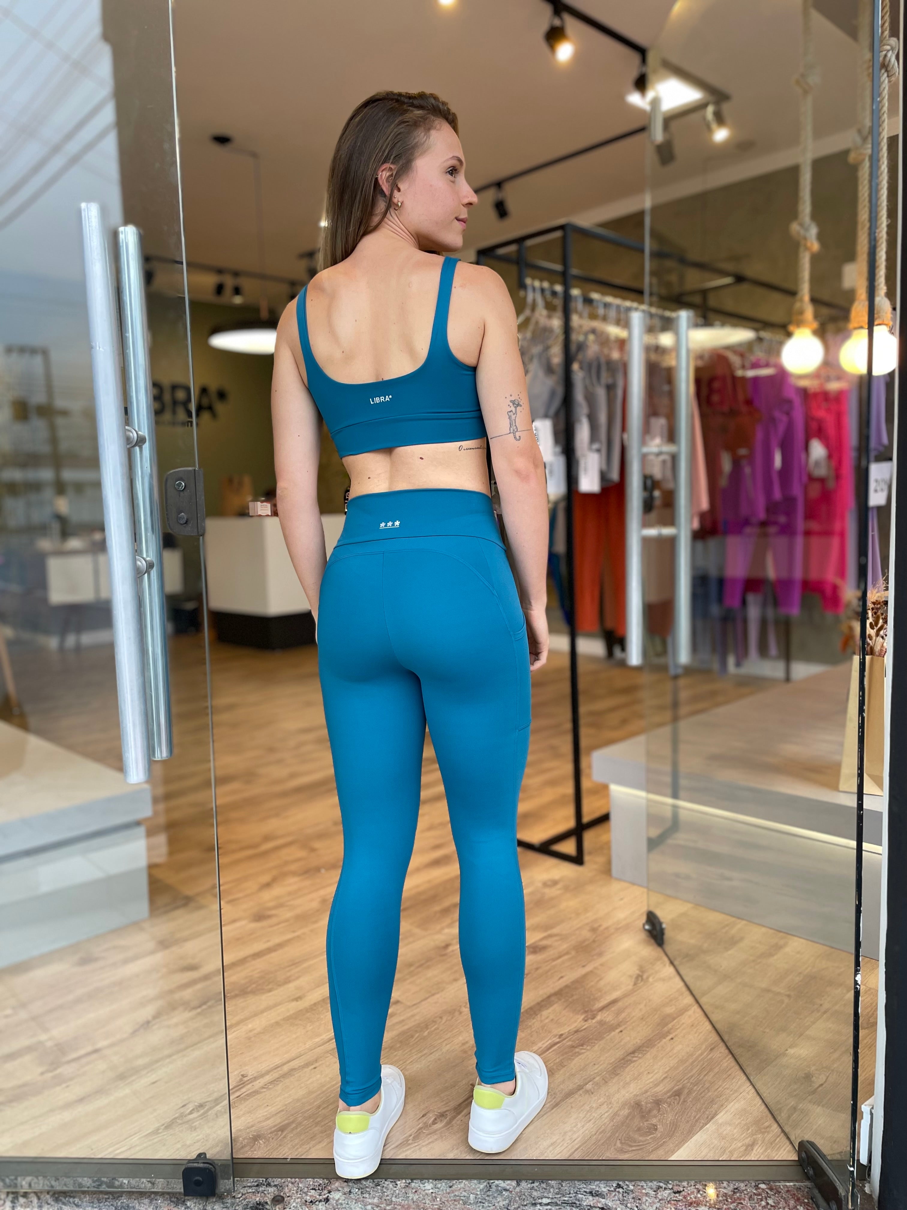 LEGGING COM BOLSOS MOVE PRO AZUL PETRÓLEO