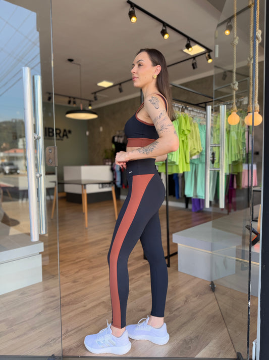 LEGGING COLOR BLOCK HYPER PRETO