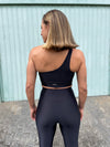 TOP OMBRO SÓ CHARM PRETO