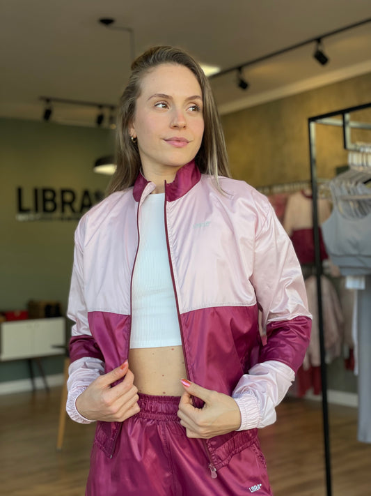 JAQUETA COLOR BLOCK REFLECT NEW ROSA/MARSALA