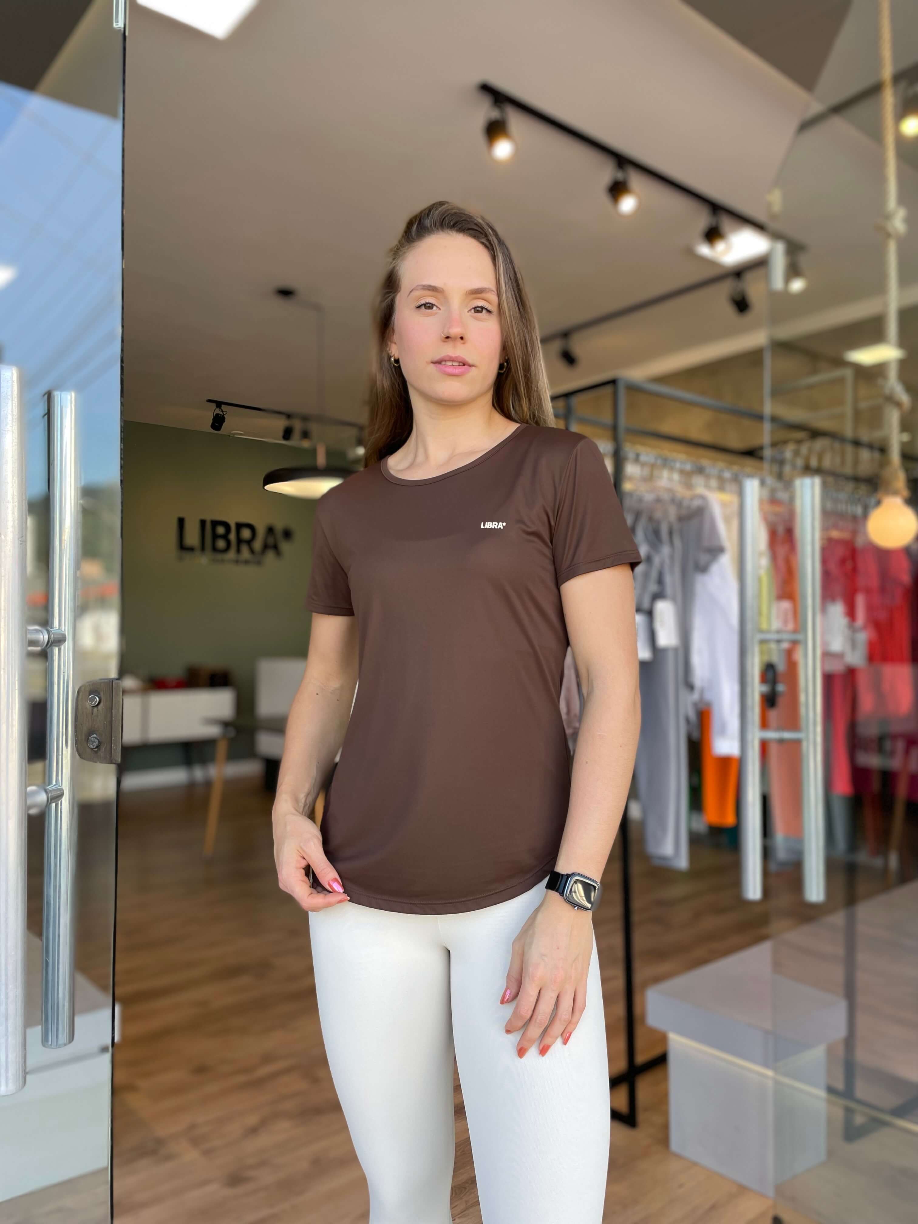 CAMISETA LOGO ICE FIT MARROM