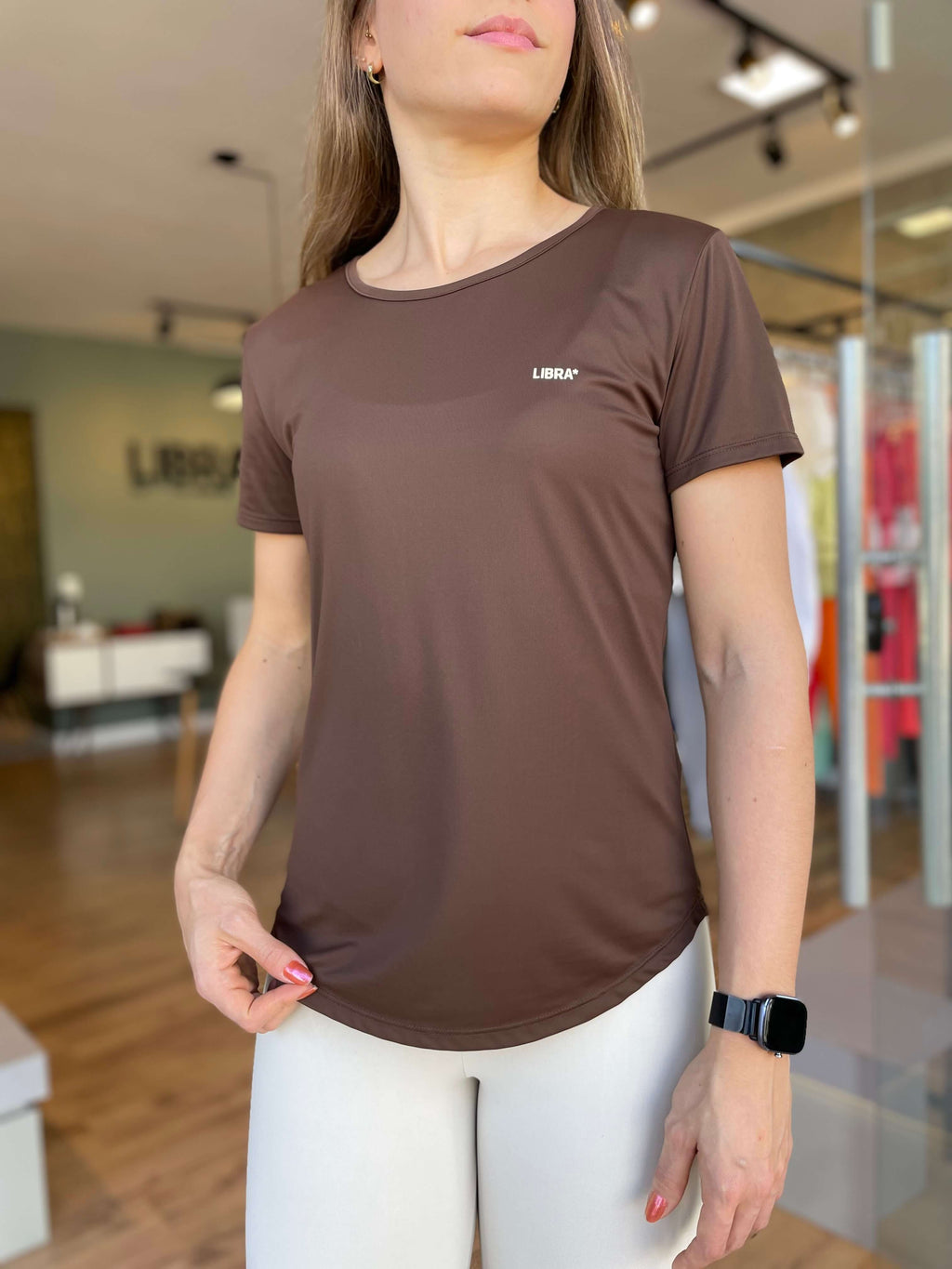 CAMISETA LOGO ICE FIT MARROM