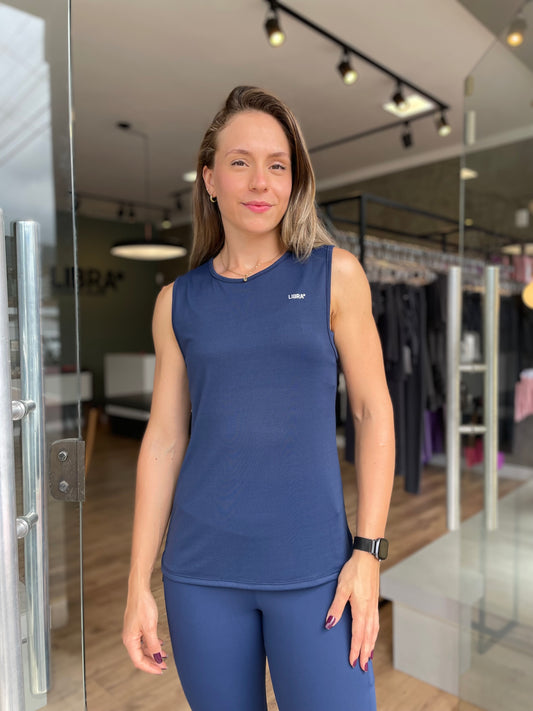 REGATA ALONGADA FRESH AZUL MARINHO