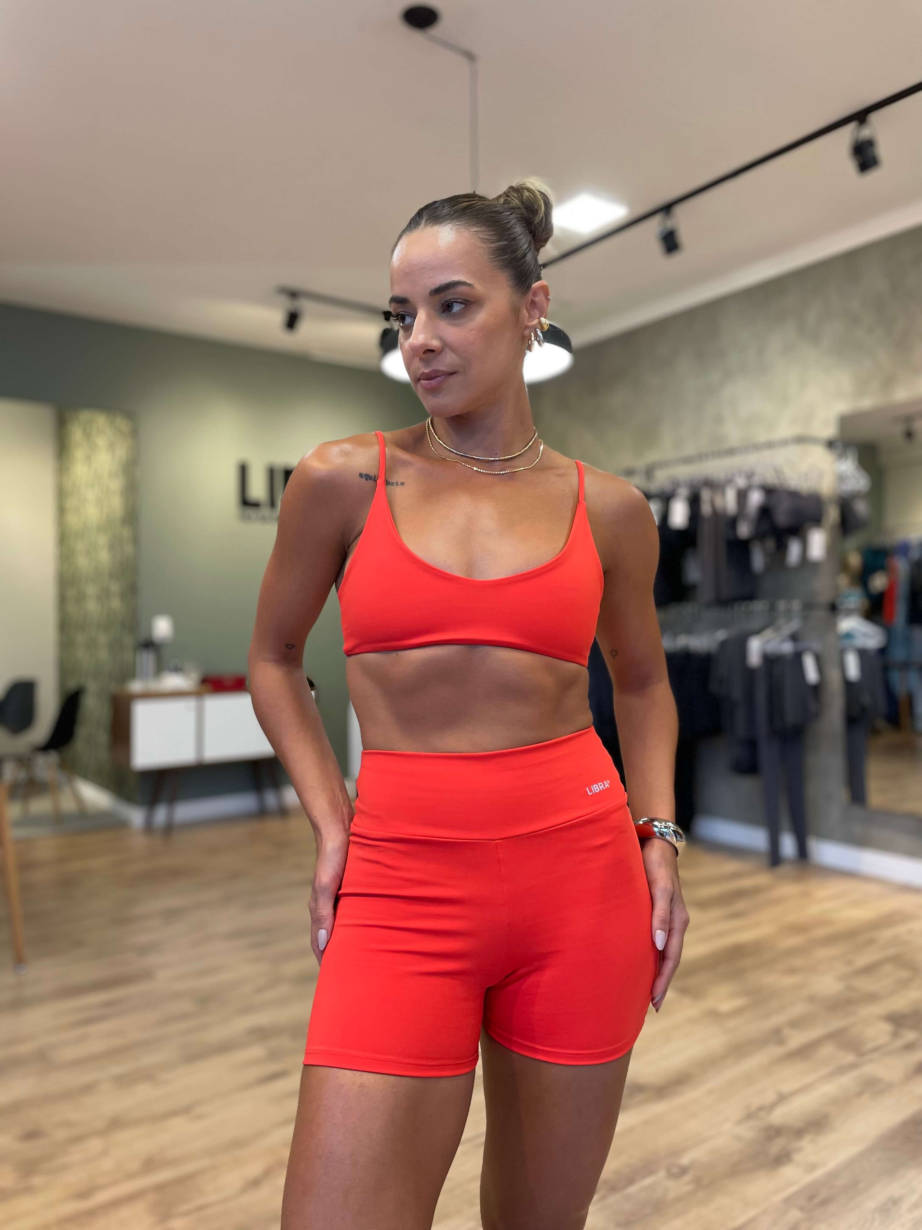 TOP SLIM LOW-CUT HYPER VERMELHO